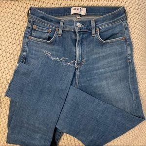 AGOLDE Sophie High Rise Crop Jeans
